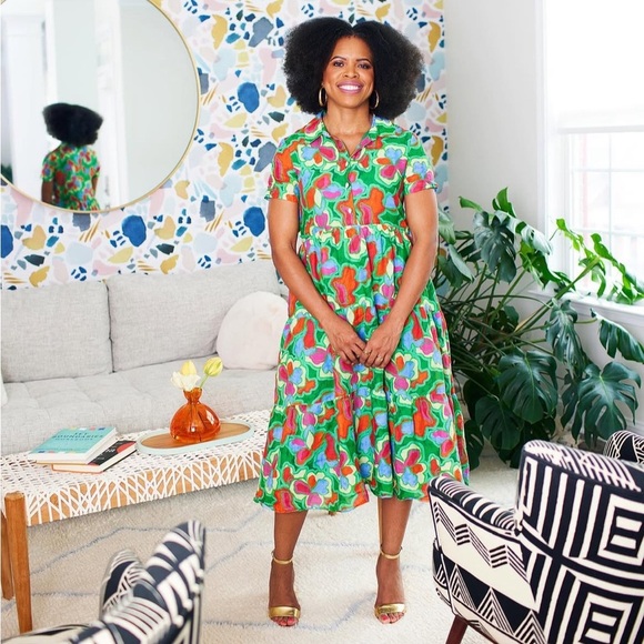 Amanda Uprichard Dresses & Skirts - Amanda Uprichard Multicolor Pierre Midi Dress Size S